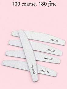 Bộ 50 dũa và đánh bóng móng tay độ nhám 100/180, dụng cụ làm móng chuyên nghiệp hai mặt, thích hợp cho móng acrylic, dụng cụ làm móng nghệ thuật, chuẩn bị cho năm học mới, chăm sóc móng, dụng cụ làm móng nghệ thuật (có thể dùng với móng giả dán). - Hồng - Xem 7