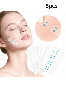 [200pcs/80pcs/40pcs/4pcs] Invisible Lift And Tighten Face Tape, For Lifting Sagging Skin, Instant Face Lift Tape For Women, Lift Sagging Skin And Conceal Makeup Tape, Suitable For Double Chin And Neck, Face Shaping - Alcohol-Free, Suitable For All Skin Types, Unisex - Multicolor - View 14