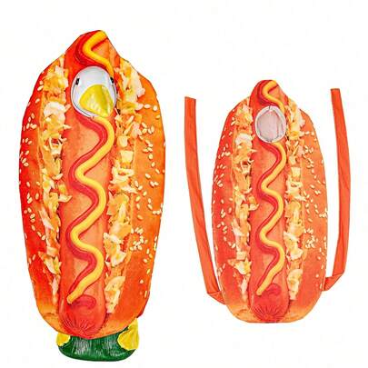 Tượng trang trí hình xúc xích cao 23 inch, thích hợp để trang trí trên xi măng, hiên nhà, sân, vườn, hoặc ngoài trời.
