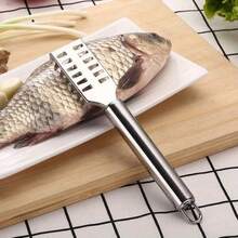 Stainless Steel Fish Scale Remover Tool, Fish Scale Scraper, Quickly And Easily Remove Fish Scales, Fish Scale Planer, Fish Scaling Tool, Household Kitchen Gadget Planer Knife, Descaling Knife, Small Kitchen Tool - Multicolor - View 10
