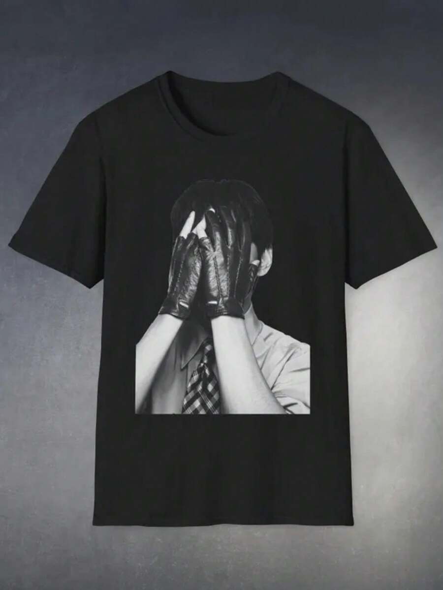 V Taehyung T-Shirt BTS Arirang Tour Merch Bangtan Sonyeondan Graphic Tee - Black - View 1