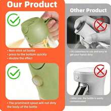 1PC 16.5oz Oil Dispenser Bottle For Kitchen - 2 In 1 Olive Oil Dispenser And Oil Sprayer - 470ml Olive Oil Bottle - Oil Sprayer For Cooking, Restaurant Kitchen, Salad, Barbecue,The Color And Style Are Random. - View 8