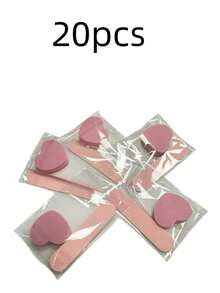 10套/5套/1套，粉色美甲护理套装：迷你指甲锉、心形海绵和水晶棒，非常适合抛光珠宝和DIY美甲护理 - 彩色 - 查看 8