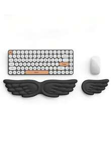 1 Memory Foam Leather Wrist Rest, Keyboard Wrist Guard, Mouse Wrist Guard, Gradually Thickened, Ergonomic, With Wrist Rest, Computer Mouse Pad, Pain Relief, Keyboard Wrist Rest, With Coaster, Anti Slip PU Base - View 10