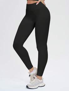 Yefecy Quần legging nữ cạp cao dáng chữ Y - Mềm mại và không xuyên thấu, giúp thon gọn và định hình vóc dáng, kiểm soát vùng bụng và nâng mông, vượt qua bài kiểm tra ngồi xổm sâu, phù hợp cho chạy bộ, đạp xe, yoga, pickleball và các môn thể thao khác cũng như trang phục thường ngày. - màu đen - Xem 4