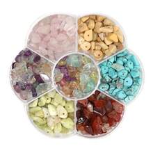 450pcs 15-Color Asymmetrical Stone Beads Jewelry Accessories For DIY Handmade Jewelry And Bracelets, 24-Grid Approx. 720pcs Asymmetrical Stones, 10-Grid Approx. 300pcs Asymmetrical Stones - Multicolor - View 28