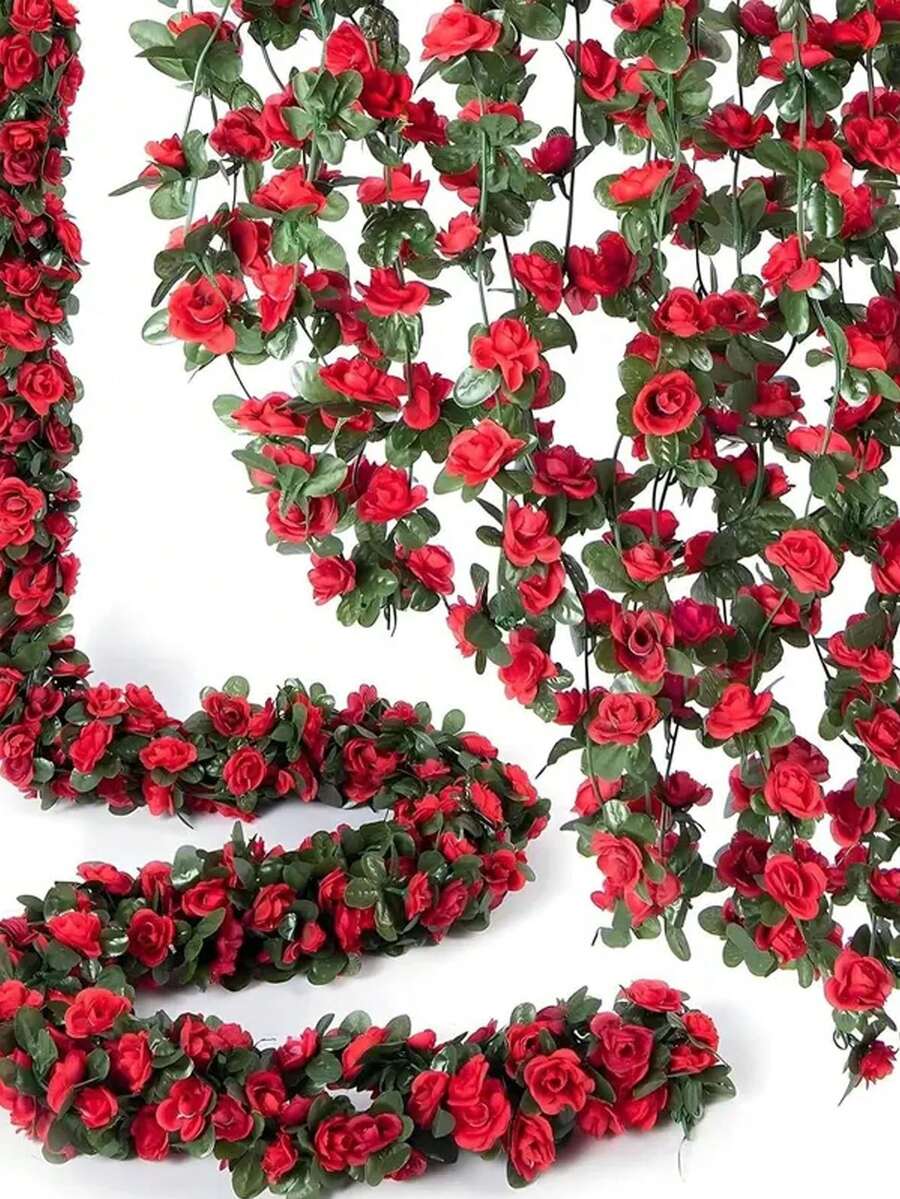 1pc Artificial Bougainvillea Wreath, Faux Silk Bougainvillea Vine, Long Shaped Fake Bougainvillea Floral Wreath, Home Decor,Room Decor, Wall Decor, Wedding Decor, Bedroom Decor, Tabletop Decor, Birthday Party Decor, Garden Decor, Indoor Outdoor Decor - View 1