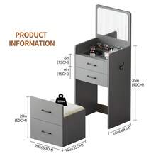 Gurexl Vanities & Vanity Benches - 灰色 - 查看 6