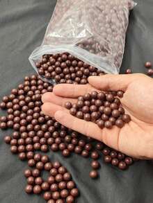100/300/500pcs 9mm(0.35in) Random Color Outdoor Hard Clay Airsoft Pellets, Suitable For Throwing Practice - Multicolor - View 1