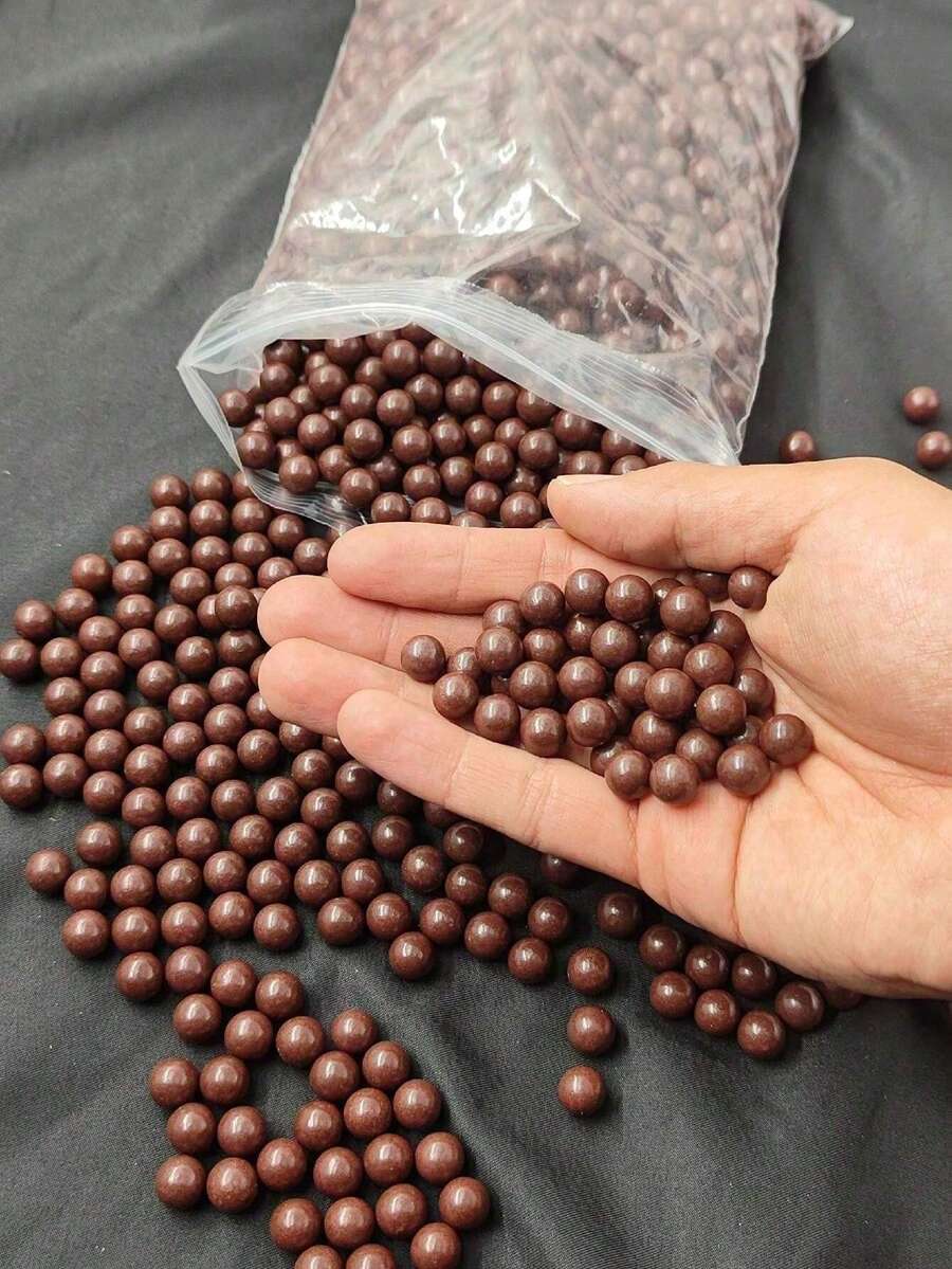 100/300/500pcs 9mm(0.35in) Random Color Outdoor Hard Clay Airsoft Pellets, Suitable For Throwing Practice - Multicolor - View 1