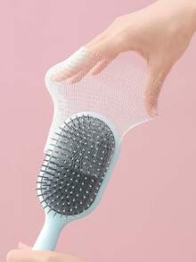 100/50pcs Air Cushion Comb, Hair Cleaning Net, Suitable For Daily Home Use - White - View 3