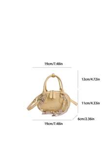 High-End Handbag Bowling Bag For Women, New Style, And Fashionable Small Square Bag, Versatile Chain Crossbody Bag - Rectangle - View 6