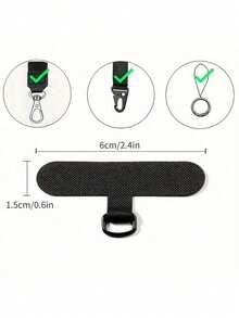 1 cataramă universală anti-pierdere pentru telefon, cataramă adezivă din nailon pentru curea detașabilă pentru telefon, rechizite de birou - Multicolor - Vizualizare 4