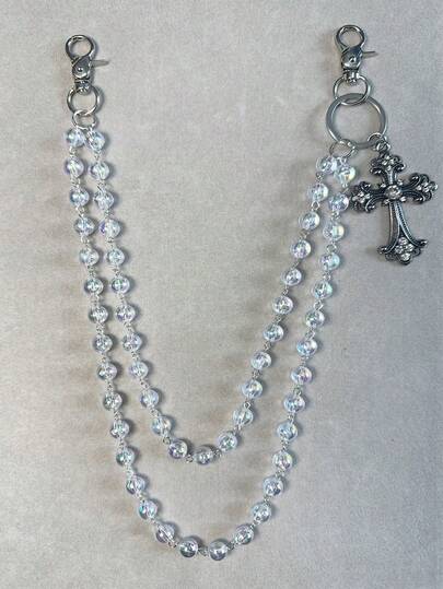 十字水钻裤链、龙虾扣腰链、钱包链、复古链、双层链、嘻哈朋克风、牛仔裤链、口袋链、男士钥匙扣、多元素裤链