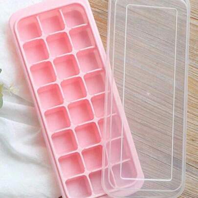 1个硅胶冰砖模具，多色透明14/24格冰砖冰盘，适用于冰箱