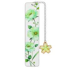 Thẻ đánh dấu sách bằng thép không gỉ hình hoa dễ thương và tươi tắn, thẻ đánh dấu sách nghệ thuật hình hoa, phụ kiện đánh dấu sách dành cho nữ, thẻ đánh dấu sách màu tím/hồng/xanh dương/xanh lá cây, quà tặng đọc sách cho học sinh, người hâm mộ sách. - màu sắc - Xem 14