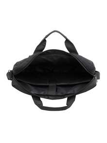 1 chiếc túi nam thời trang đa năng dung tích lớn, cặp xách công sở đựng laptop, chiều rộng 40cm/15.6in, chiều cao 30cm/11.7in, độ dày 7cm/2.73in - màu đen - Xem 10