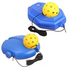 Pickleball elástico con cuerda + Base de cuerda elástica de 4M | Rebote estable, sin enredos para entrenamiento individual - Azul - Ver 7