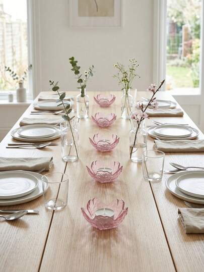 Khay đựng nến thủy tinh tròn, thích hợp để trang trí bàn ăn tối, tiệc cưới và tiệc tùng (trong suốt, màu xanh lá cây); cũng có thể dùng làm tấm lót bàn trong đám cưới và ngày Valentine, trang trí nhà cửa (không bao gồm nến)