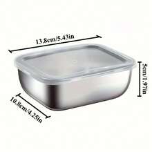 Stainless Steel Food Storage Containers With Lids, Leak-Proof Airtight Stackable Meal Prep Containers, Suitable For Refrigerator And Pantry, Great For Home, Office, Picnic, Party, And Food Service, Ideal Gift For Easter And Mother's Day - Multicolor - View 12