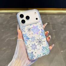 Phone Case - Magnetic Case With A Glittery Snowflake Design, Designed For Various  Models, Including The Latest Pro And Plus Versions. This Full-Coverage Protective Case With A Cartoon Design Is Both Practical And Stylish. - 灰色 - 查看 5