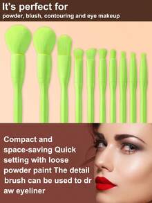 Bộ dụng cụ trang điểm 12 món bao gồm: 10 bộ cọ trang điểm + 1 túi đựng đồ trang điểm và mỹ phẩm đa năng có khóa kéo chống thấm nước + 1 hộp đựng. - Nhiều màu - Xem 2