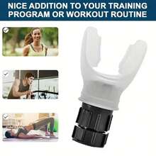 1pcs Breathing Exercise For Lungs Portable Breath Fitness Exerciser Device Endurance Workout With Adjustable Resistances - White - View 7