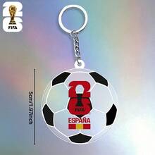 4 Stück 2026 Fußball-Weltmeisterschaft Schlüsselanhänger Set, geeignet als Souvenirs für die Spiele der Vereinigten Staaten, Kanada und Mexiko. Die Schlüsselanhänger zeigen Logos und Anhänger, perfekt für Fußballfans. Kann als Geschenk, Dekoration und Zubehör für Schwanzklappen für Ehemänner und andere verwendet werden. Auch geeignet als kleine Ornamente, Schlüsselanhänger für Frauen, Muttertagsgeschenke, Armband-Schlüsselanhänger, süße Schlüsselanhänger, Lehrertagsgeschenke und Schlüsselanhänger. - Verschiedenfarbig - Übersicht 3