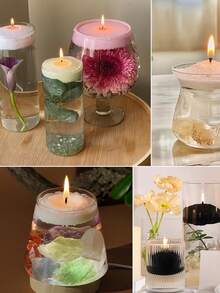 200g/100g/50g White/Pink/Black Pearl Sand Wax Set, Wax Sand With Candle Wick, Elegant Wedding Floating Sand Wax, Pearl Wax Candle, Party Candle Decorations, Reusable Wax Sand, DIY Candle Decor, Suitable For Candle Making, Wedding Decoration, Birthday Party Candles, Main Image Party Decor - Multicolor - View 10