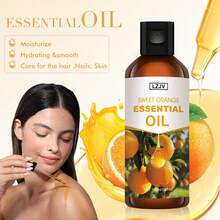LZJV 100ml/30ml Aceite Esencial de Fragancia de Naranja Dulce, Aceite de Naranja Dulce, Apto para Difusor de Aromaterapia, Humidificador, Fabricación de Jabón/Velas, Unisex, Regalo Ideal - aceite esencial de naranja dulce - Ver 5
