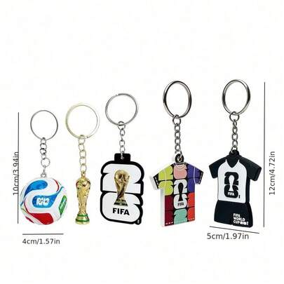 [Authorized] "Keyring Packs" 2026 World Cup Commemorative Pendants, World Cup Football Souvenirs, Hercules Cup Keychains, Fan Merchandise, Fan-Specific Viewing Accessories, World Cup Small Pendants, Fan Event Gifts, Suitable As Gifts For Relatives, Friends, And Family Members