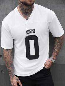 Mens Clothes;Summer TopsManfinity CasualCool Men's Casual Solid Color Crew Neck Short Sleeve T-Shirtsummer OutfitsTrendy Short Sleeve VNPS - 白色 - 查看 6