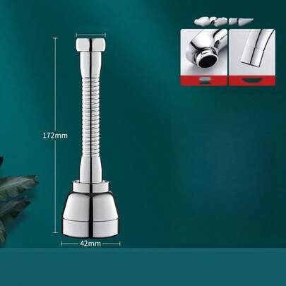 Ống nối dài vòi nước điều chỉnh 360 độ, vòi lọc tiết kiệm nước, vòi nước nhà bếp, vòi tiết kiệm nước cho bồn rửa phòng tắm.