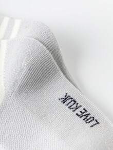 5 Pairs Kids/Toddler Boys' Mid-Calf Socks, Mesh Design, White, Blue, Gray, Khaki, Multi-Color, Contrast Color, Patchwork, Cartoon Dog, Letter, Dot Print, Cute, Minimalist Style, Spring/Summer, Versatile, Suitable For Students, Daily Wear, Pair With Casual/Sports Shoes, Dress Shoes - Multicolor - View 10