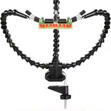 焊接辅助支架，带第三只手焊接工具的柔性臂，多功能支架，带柔性臂和稳定底座，适用于电子产品维修、珠宝组装、遥控模型制作 - 焊接台輔助支架 - 查看 3