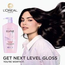 L'Oréal Paris L'Oreal Paris Elvive Glycolic + Gloss Shine Boosting Shampoo And Conditioner Set, Cleanses And Smooths Dull, Porous Hair Into High-Shine, Glossy Hair, 1 Kit - 洗髮+護髮素 - 查看 2