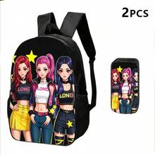 Bộ 2 món gồm ba lô và túi đeo chéo hình nhân vật nữ phong cách anime, cả hai đều được in 2D phẳng, mang chủ đề thời trang đô thị, phù hợp cho giới trẻ sử dụng hàng ngày khi đi làm, đi học hoặc đi du lịch. - Nhiều màu - Xem 11