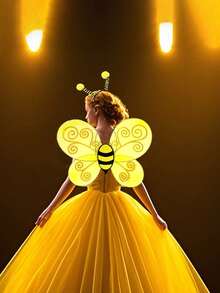 Bộ trang phục và phụ kiện ong dễ thương cho Halloween (bao gồm mũ đội đầu và cánh) - Nhiều màu - Xem 4