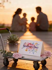 10pcs Watercolor Floral Mother's Day Card, A Folding Table Card With The Message "The Best Mom In The World," A Desktop Decoration With A Blank Inner Page For Personalized Messages. Perfect As A Mother's Day Brunch, Dinner, Table Decoration, Birthday Gift, Anniversary Gift, And A Way To Express Gratitude To Mom. - Style A - View 7