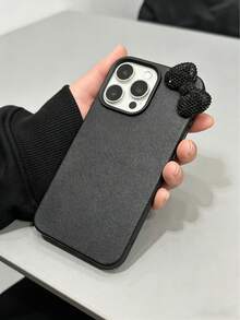 1pc Black Personalized TPU Anti-Drop Phone Case Compatible With IPhone 17/17Pro/17Promax, 16/16Pro/16Promax, 15/15Pro/15Promax, 14, 13, 12, 11 - Black - View 5