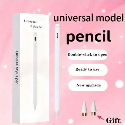全新高精度触控笔，兼容多种设备，支持Type-C快充，[包含2个可替换笔尖]，兼容iPad、安卓及95%的触控屏，适用于书写、绘画、娱乐和学习，便携流畅，防误触，是学生和办公人士的理想数码礼品。