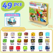 Bộ xếp hình nam châm, khối lập phương nam châm du lịch, đồ chơi xếp hình nam châm kèm hộp sắt di động, đồ chơi nam châm giáo dục STEM. - Nhiều màu - Xem 13