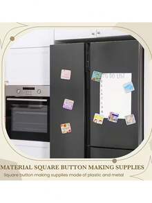 15/30pcs [5/10sets] Transparent Acrylic Fridge Magnet DIY Kit, Includes Magnetic Photo Frame Fridge Magnets, Handmade Photo Fridge Magnets And Other Materials, Can Create Personalized Meaningful Photo Fridge Magnets - A - View 7