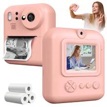 Instant Print Camera, 48MP 1080P High Definition Direct Capture Camera With Flash, Built-In 5 Games, Filters And Music Digital Camera, Dual Lens Instant Print Digital Camera, Selfie Digital Camera With Printing Paper, Graduation Gift, Birthday Gift And Holiday Gift - Multicolor - View 18