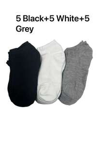 20 Pairs Women's Lightweight Breathable Ankle Socks, Basic Style For Summer - Black - View 9