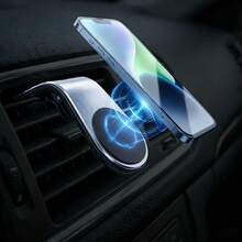 Powerful Magnetic Car Phone Holder, Hot Selling Model, Air Vent Clip Installation, Fits All Phones, Stable Attachment, Suitable For Ride-Sharing And Commuting - F3 - View 5