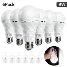 Kasotile 9W Emergency LED Bulb Features A Built-In 1200mAh Rechargeable Battery And Supports Four Lighting Modes (Activation Via Damp Cloth Contact, Finger Touch, Hanging Hook, Or Installation In A Light Socket), Offering A Runtime Of 3–5 Hours. Its Waterproof Design Makes It An Ideal Choice For Power Outage Emergencies, Home Use, And Outdoor Camping Illumination. (Simply Insert It Into A Powered Light Socket To Recharge.) - Emergency 9W - View 3
