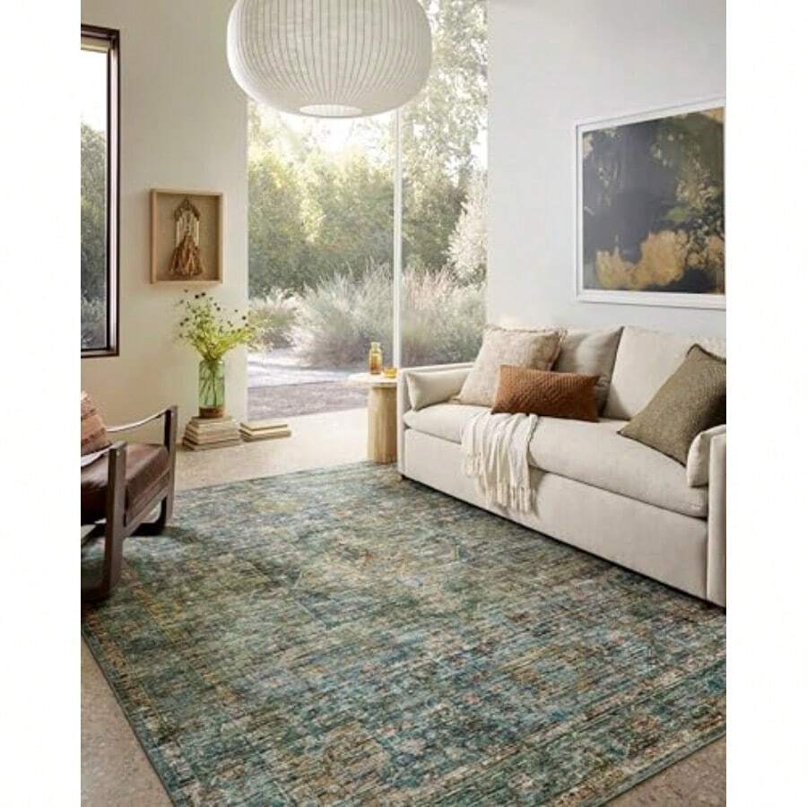 Loloi II Anniston Collection ANS-05 Lagoon/Multi 2'-6" x 12'-0" Runner Rug - Rectangular de 12 x 26 - Ver 1