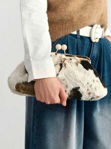 Bolso de embrague elegante y minimalista de moda para mujer, adecuado para citas, uso diario, compras, té de la tarde, fiestas de cócteles, fiestas, cumpleaños, galas, bodas y otras ocasiones - Multicolor - Ver 4