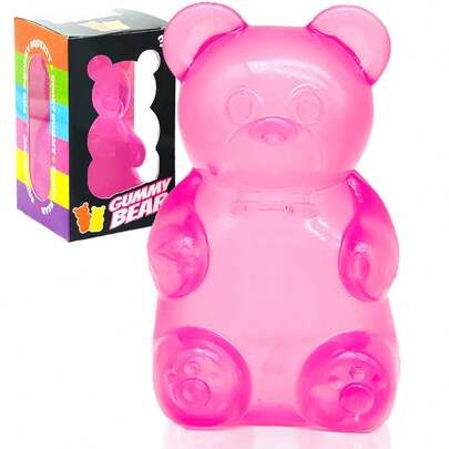 New Bear Shaped Squeeze And Release Toys, Slow Rebound Release Toys, Casual Holiday Gifts, High Aesthetic Dopamine Colors- Soft And Slow Back,Sticky Stress Relief Toy,Cute Stuff,Travel Portable Fidget Squeeze Toys,Squishy,Perfect For All Ages Austism,Ideal Holiday Gifts,Fun Cute Gift,Birthday Gifts,Easter Gifts,Halloween Gifts,Christmas Gifts,Christmas Stocking Fillers,Party Bag Fillers(Pink)S